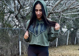 Womens Crop Top Hoodie
